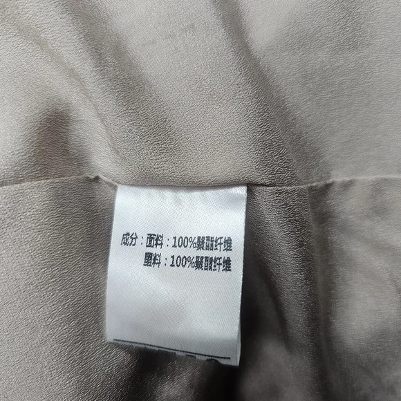 Daxi Retro Styling Greige Double Breasted Tailored Blazer Minimalist Normcore - Picture 10 of 10